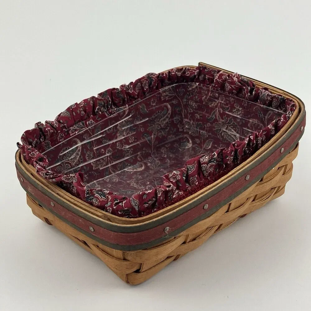 Longaberger Fathers Day Paper Basket 1992 | /w Liner & Protector VTG (16000)